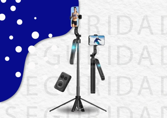 Trípode Selfie Stick con Seguimiento Facial 360° - JD Importaciones | JD Importaciones