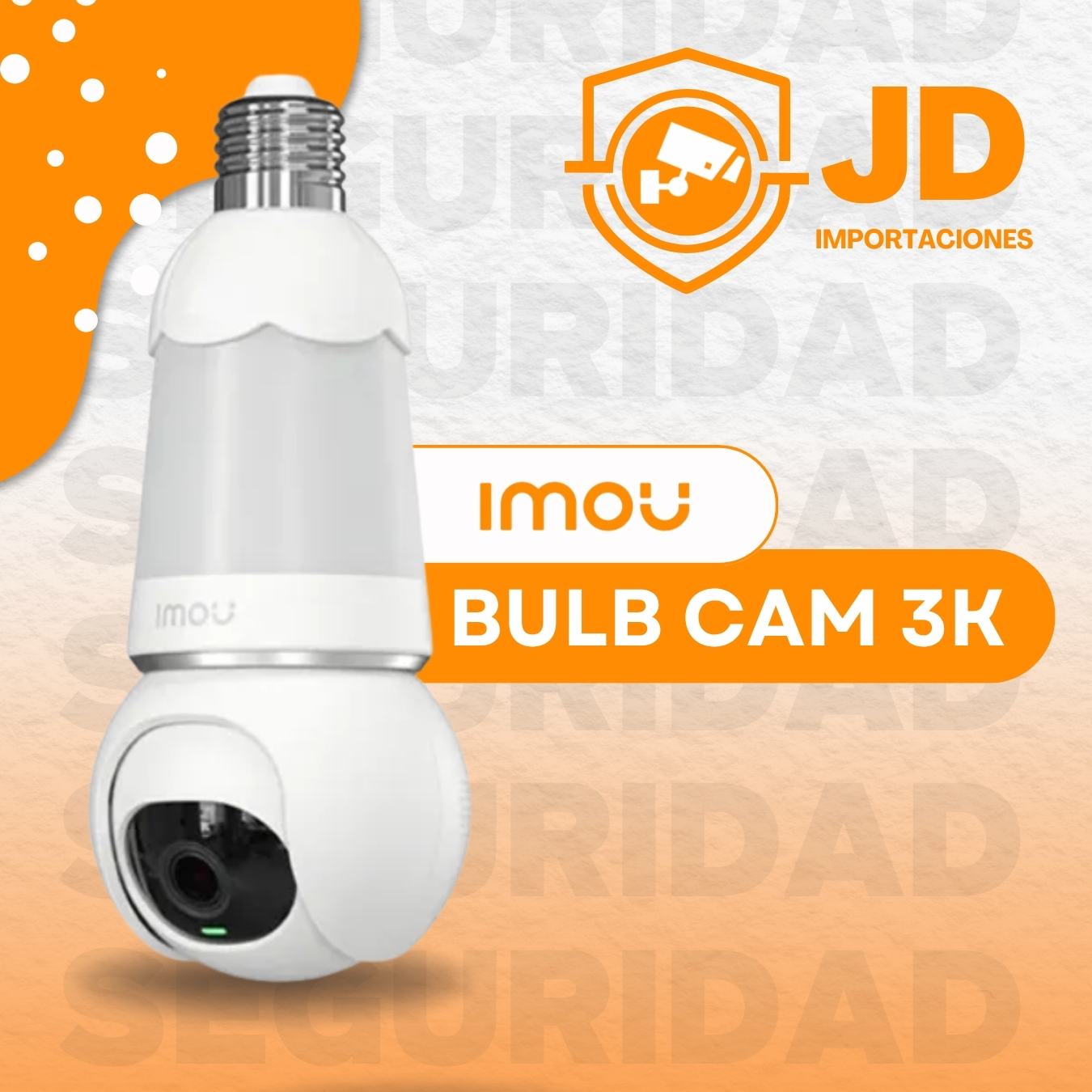 IMOU BULB CAM  3K - 5 MP FOCO - Imou | JD Importaciones