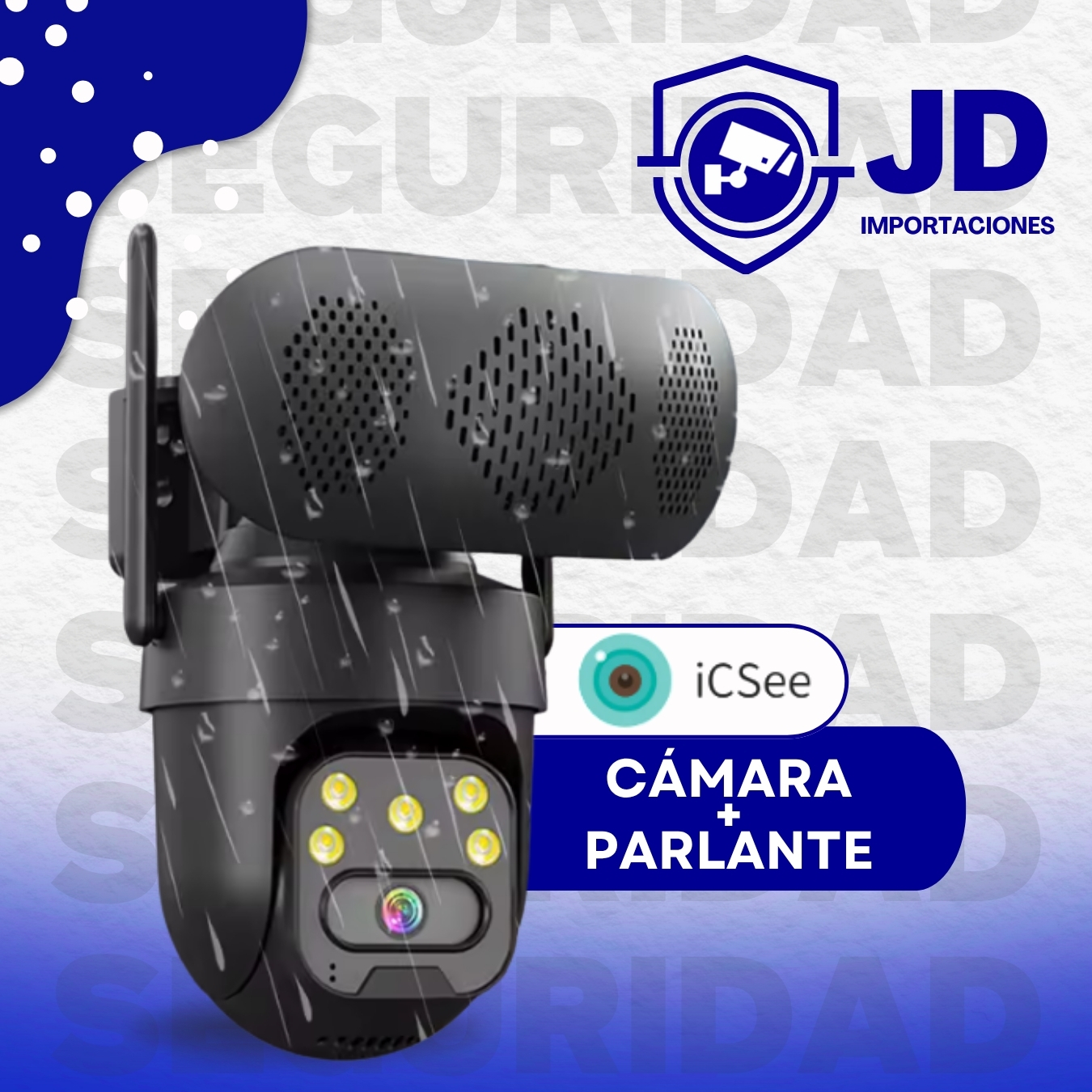 CAMARA 1LENTE + Parlante (HD20Q) - LANTUM | JD Importaciones